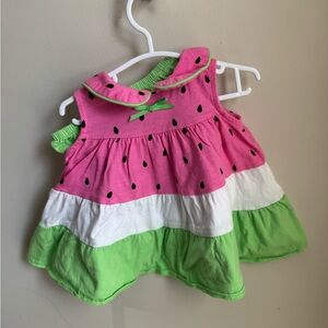 Pink and Green Watermelon Dress